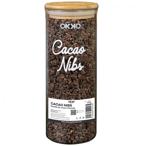  Cacao Nibs Mediano 340 G Jar Okko