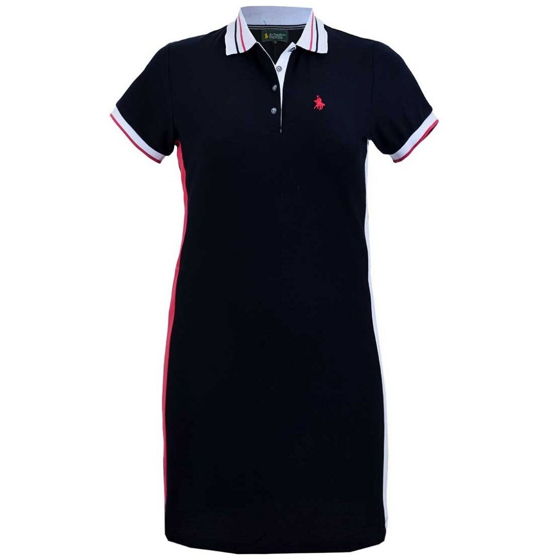 VESTIDO CUELLO POLO COMBINADO