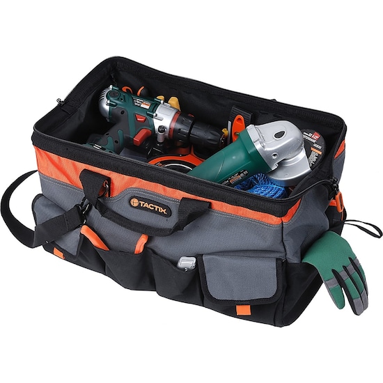 Caja de herramientas apilable ideal para transportar herramientas.