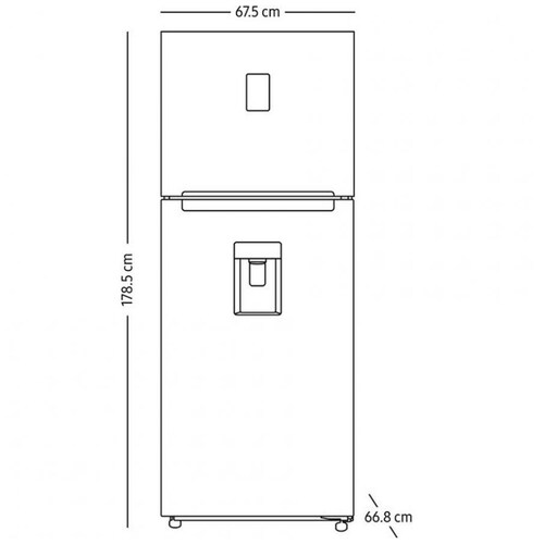 Refrigerador Top Mount Samsung 14 P Twin Cooling Rt38A5930Bs/em Negro