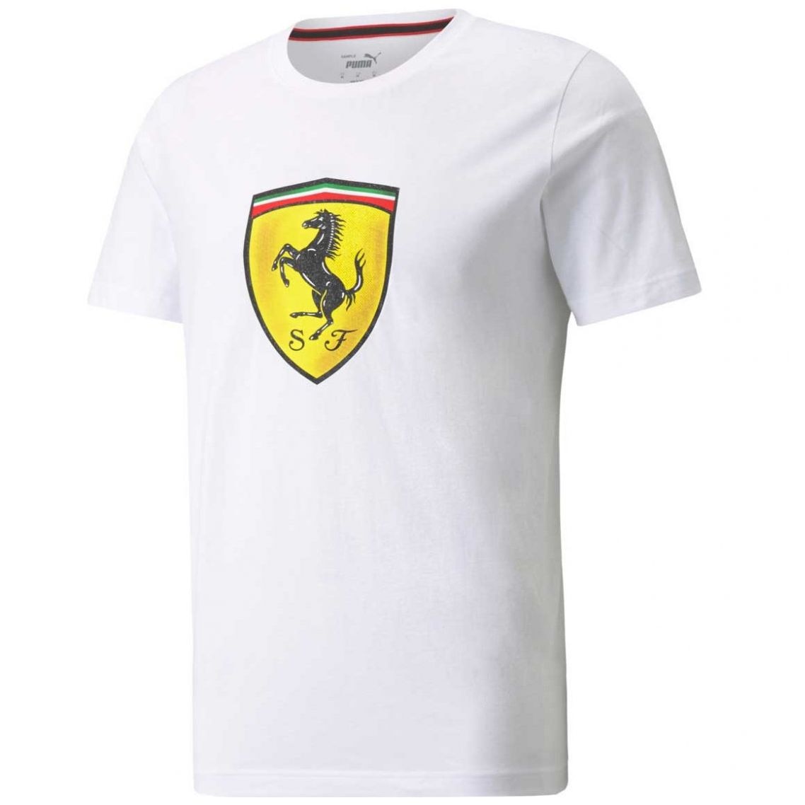 Playera Blanca Caballero Puma Ferrari Race Colored Modelo 531691 07