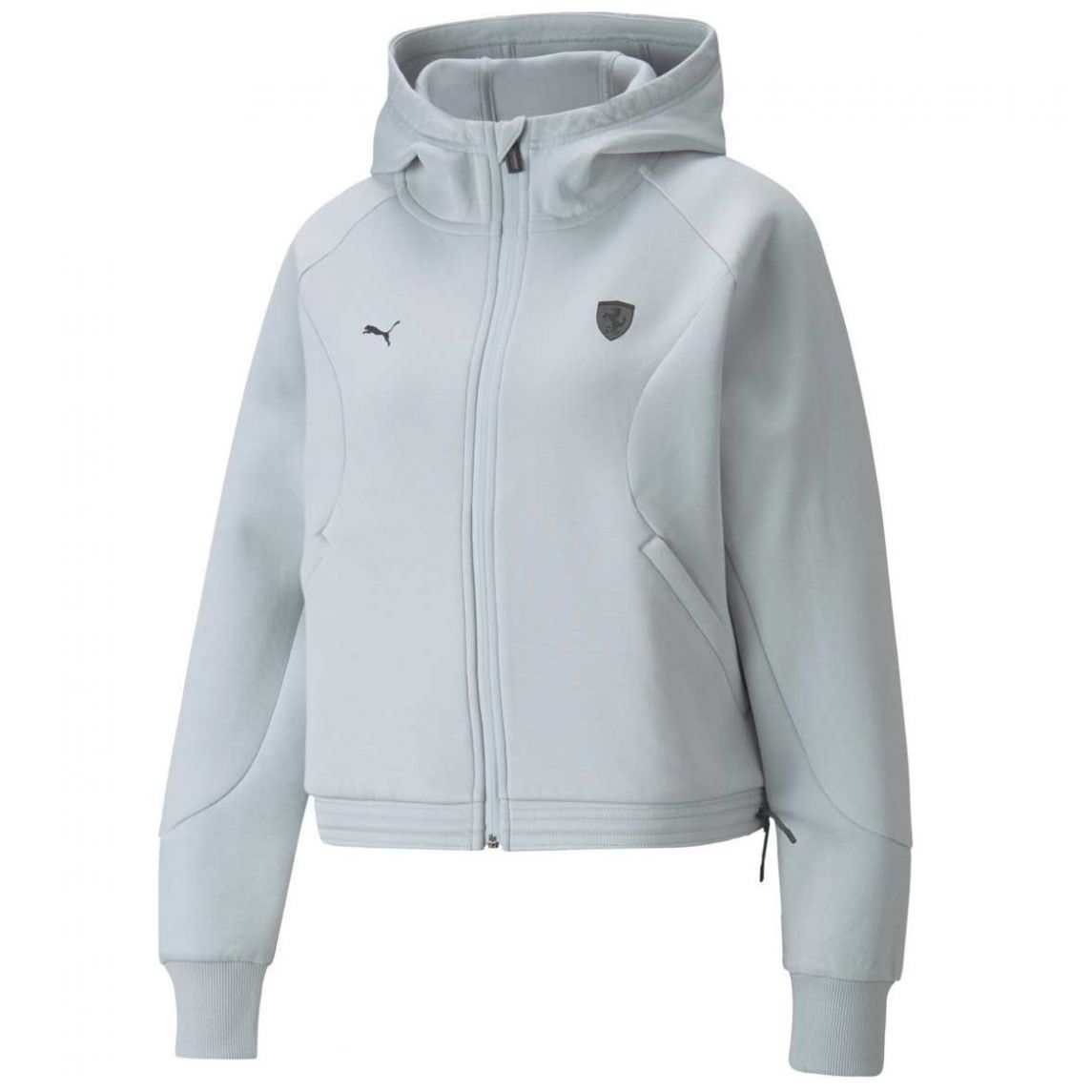 Sudadera Gris Dama Puma Ferrari Style Wmn Hooded Sweat Modelo 531776 05