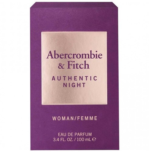 Eau de Parfum Abercrombie & Fitch Authentic Night 100 Ml para Mujer