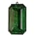Colgante Gema de Acrilico Verde Esmeralda 21Cm