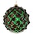 Esfera Tipo Panal Caramelizada Color Verde Oscuro 10Cm