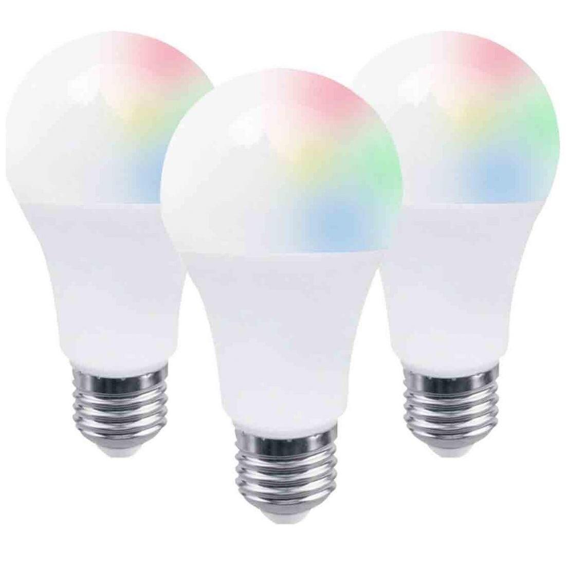 Kit Foco Led 10W Rgb 3 Pcs Tecnolite