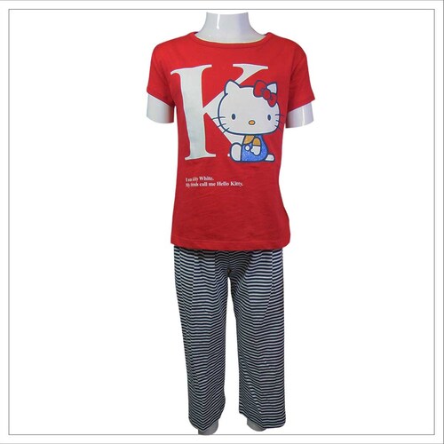 Pijama con Estampado para Niña 2 Piezas Modelo Phk0264-C Hello Kitty