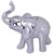 Figura Decorativa de Elefante 10.5X5.5X8Cm Plata  Concepts  Life