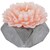 Vela Flor Parafina Cemento 7.5X7.3X5.8Cm Rosa Concepts Life