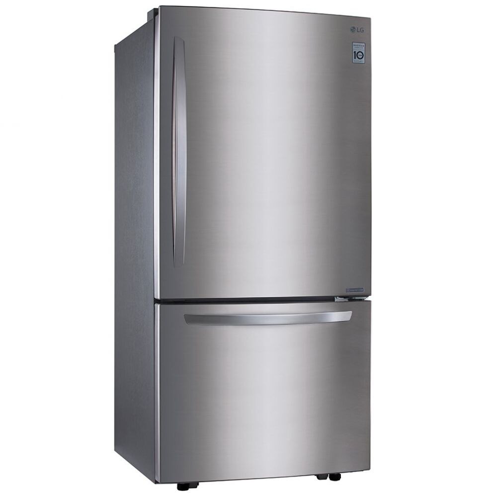 Refrigerador LG Congelador Inferior Linear Inverter con Smart Diagnosis 22 Pies³ Acero Gb22Bgs
