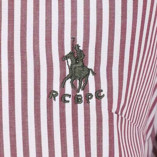 Camisa a Rayas Vino Manga Larga Royal Polo Club