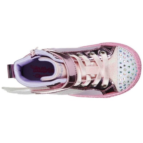 Tenis Bota con Alas 11-16 Rosa Skechers para  Niña