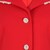 Abrigo Cuello con Solapa Diseño Liso Rojo Basel para Mujer