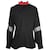 Blusa Cuello Mao Diseño Liso Negro con Corbatín Basel para Mujer