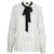Blusa Cuello Alto Diseño con Corbatín Basel para Mujer