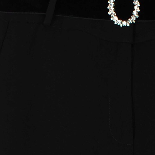 Pantalón Corte Amplio Diseño Liso con Cinturón Basel para Mujer