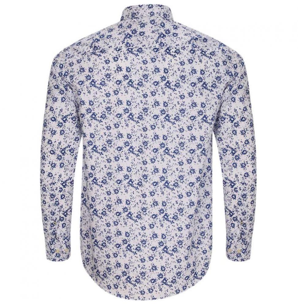 Camisa Manga Larga Casual Estampado Blanco P11059 Polo Club para Caballero