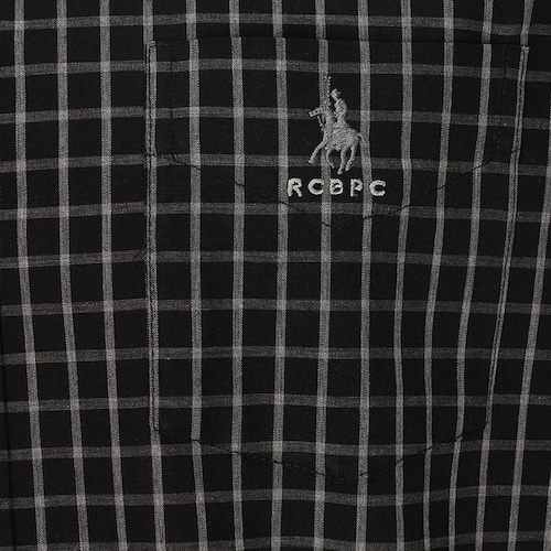 Camisa Manga Larga Casual Cuadros Negro Vr2654 Rcb Polo Club para Hombre