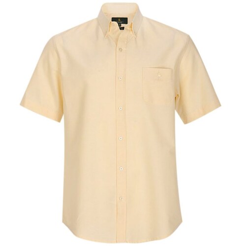 Camisa Manga Corta Básica Lisa Casual Oxford 9052 Rcb Polo Club para Hombre