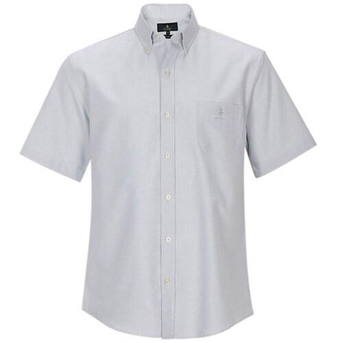 Camisa Manga Corta Básica Lisa Casual Oxford 9052 Rcb Polo Club para Hombre