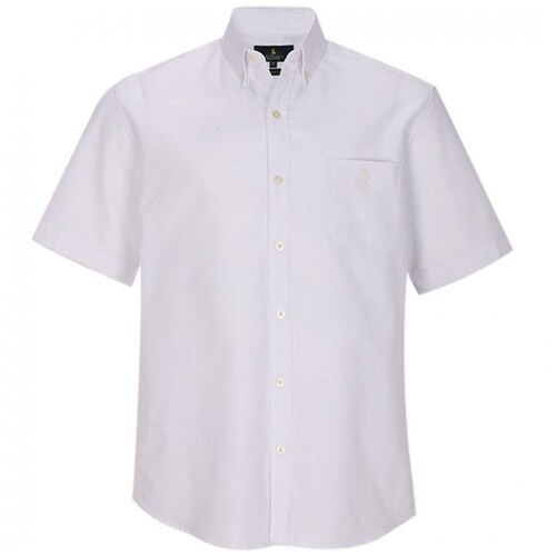 Camisa Manga Corta Básica Lisa Casual Oxford 9052 Rcb Polo Club para Hombre