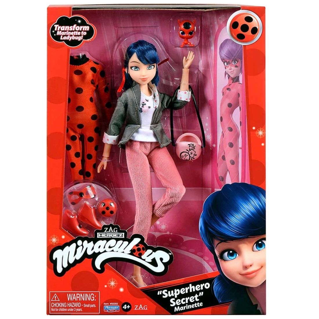 Ladybug Fashion Doll con 2 Outfits