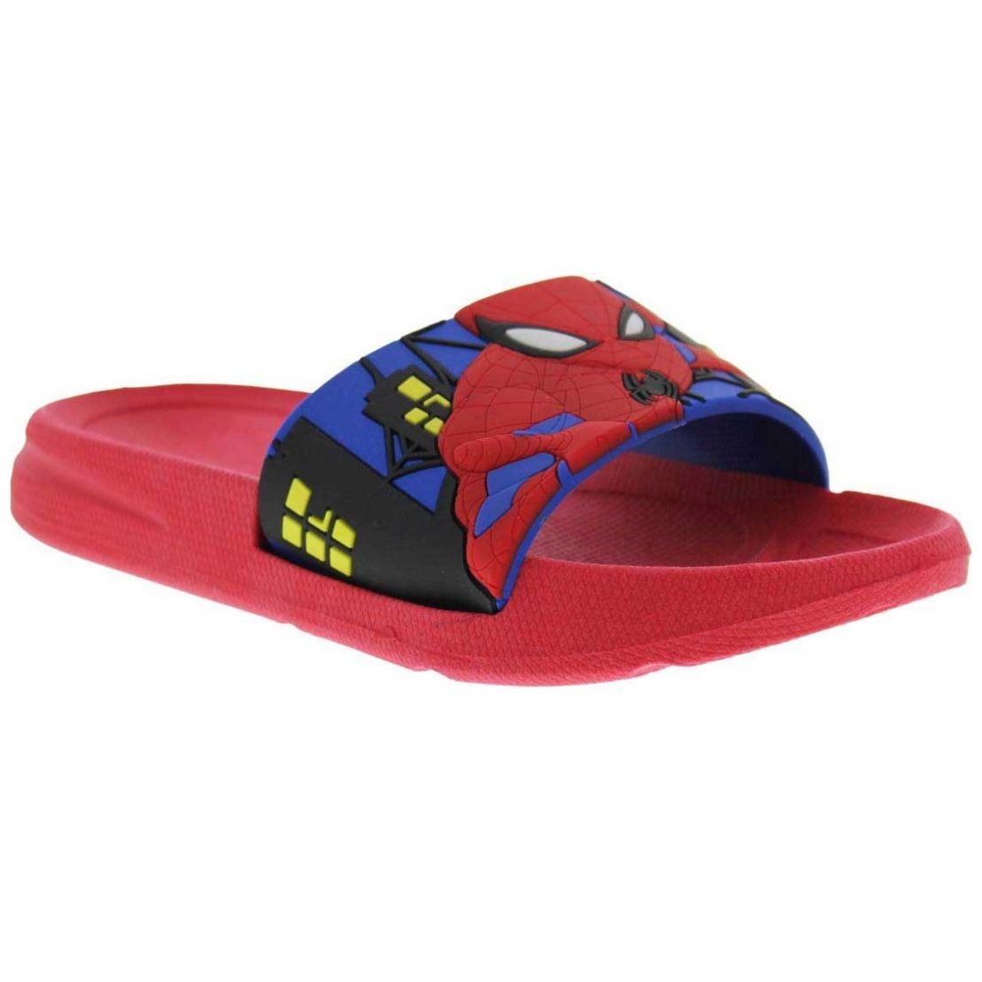 Sandalia Plastisol 16-21 Rojo Azul Spiderman para Niño