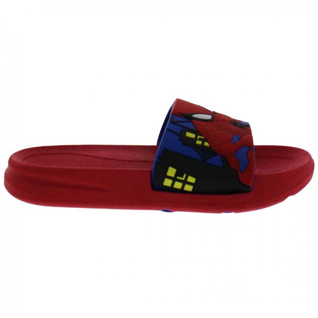 Sandalia Plastisol 16-21 Rojo Azul Spiderman para Niño
