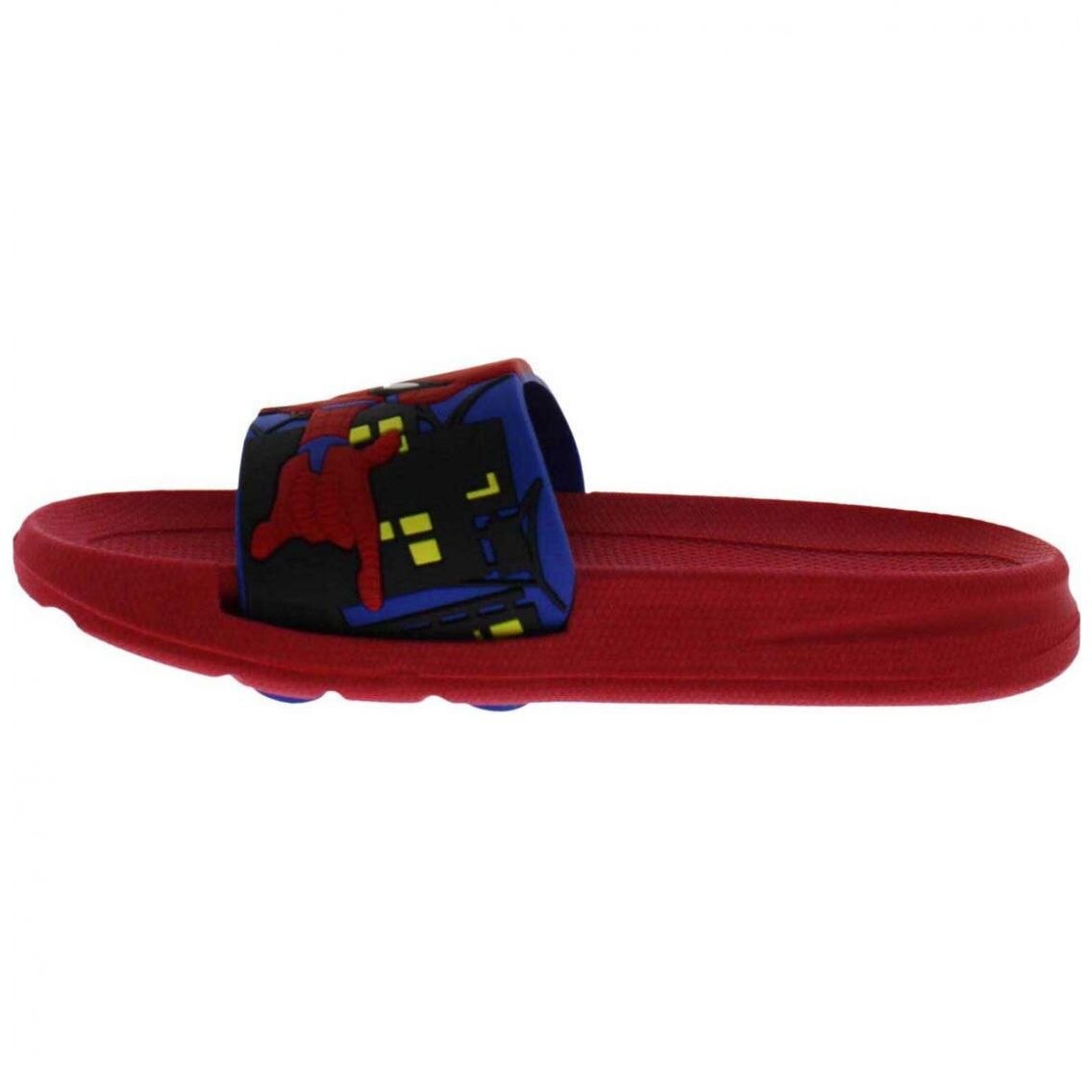 Sandalia Plastisol 16-21 Rojo Azul Spiderman para Niño