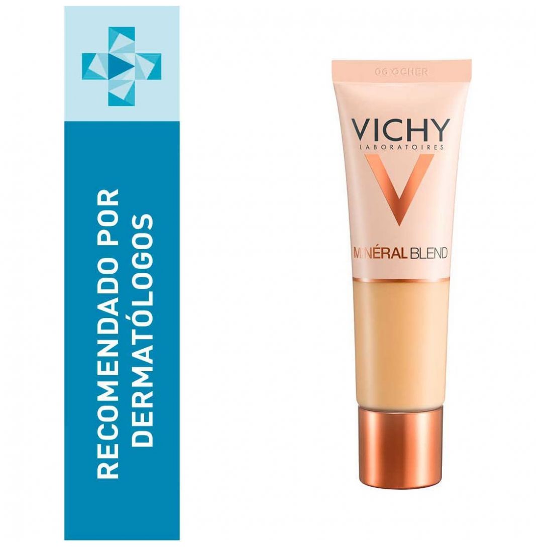 Vichy Mineralblend Base De Maquillaje Fluida Hidratante 06 Ocher 30 ml image number 0