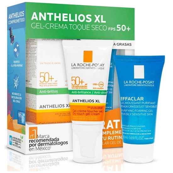 La Roche Posay Protector Solar Anthelios XL Toque Seco FPS 50+, 50 ml.