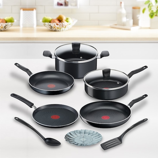 T-Fal Batería de Cocina de Acero Inoxidable 14 piezas