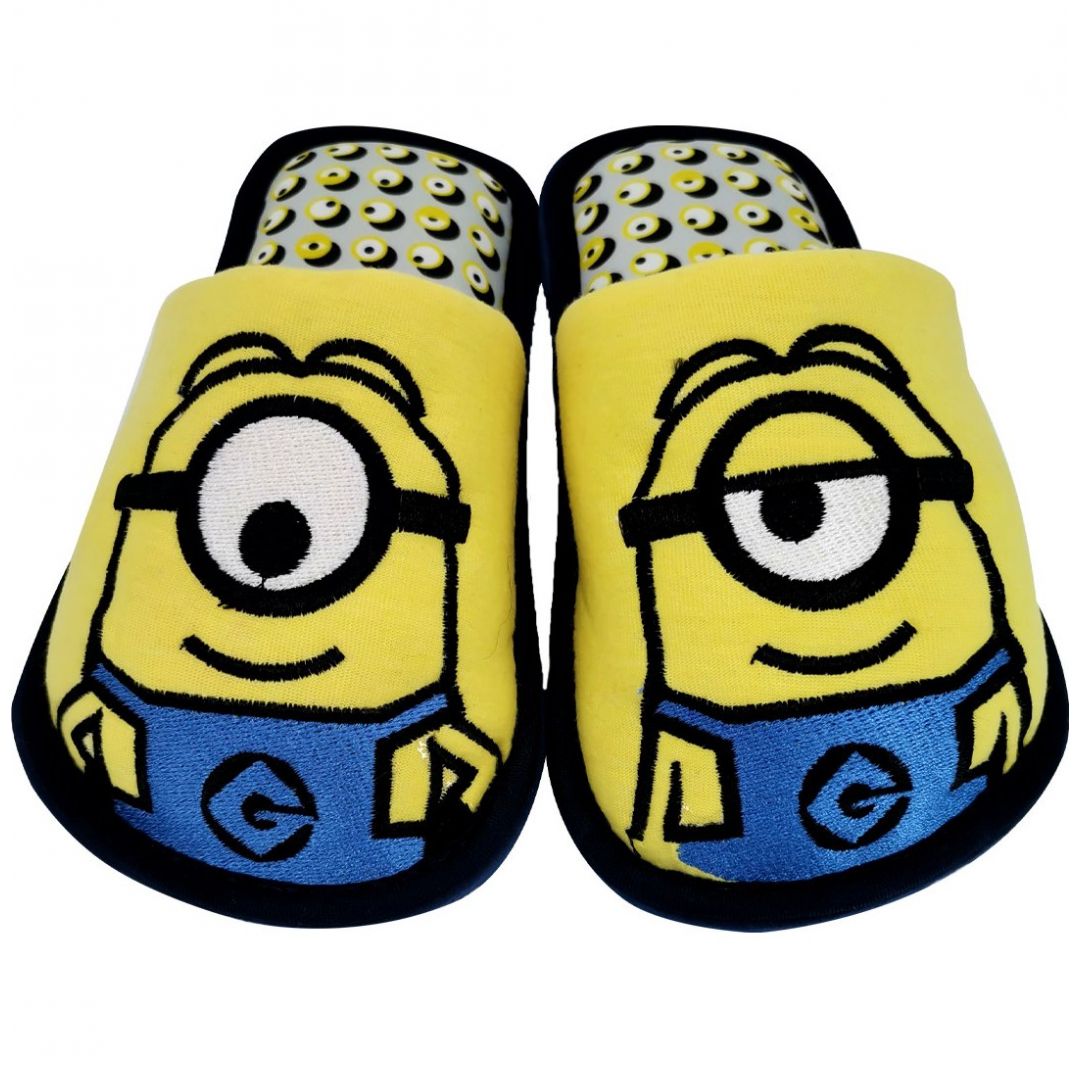 Pantufla Salto de Cama Amarillo Minnions para Niño