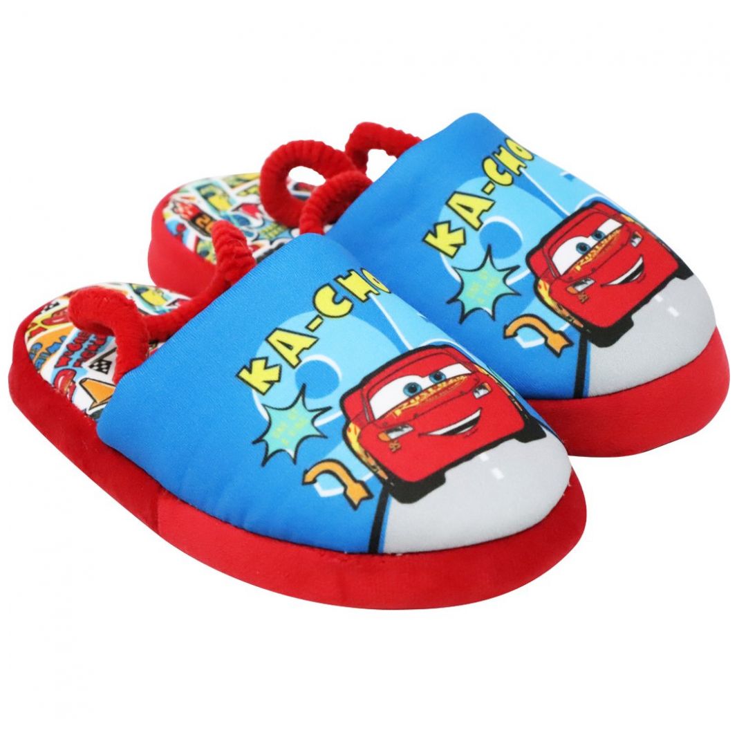 Pantufla con Elástico Rojo Cars para Niño