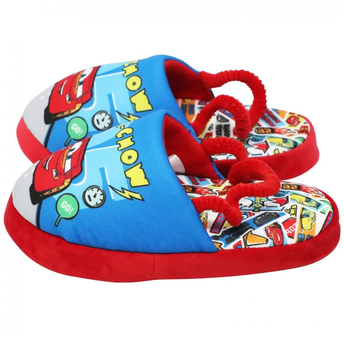 Pantufla con Elástico Rojo Cars para Niño