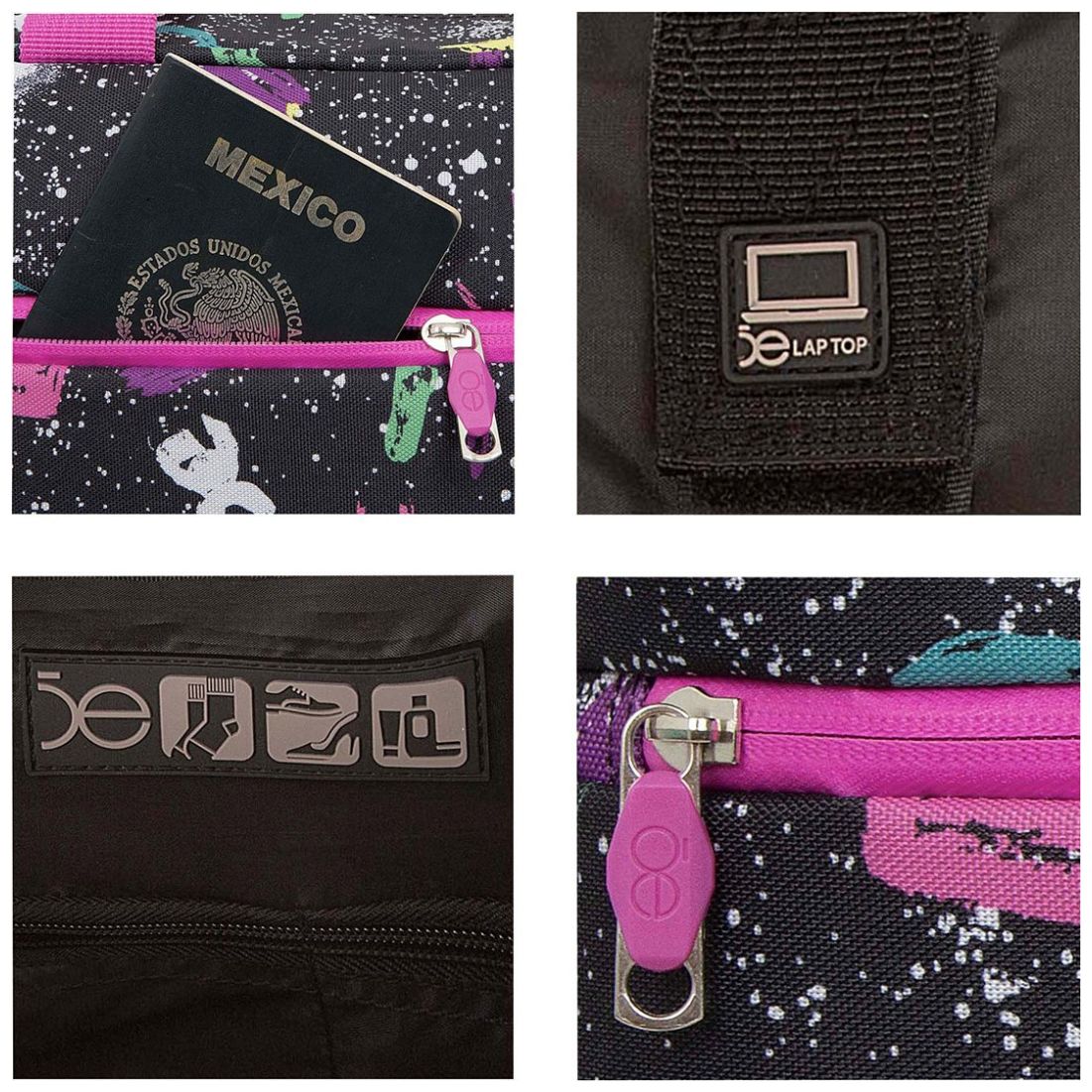 Messenger Porta Laptop Alpas 13" Negro Cloe