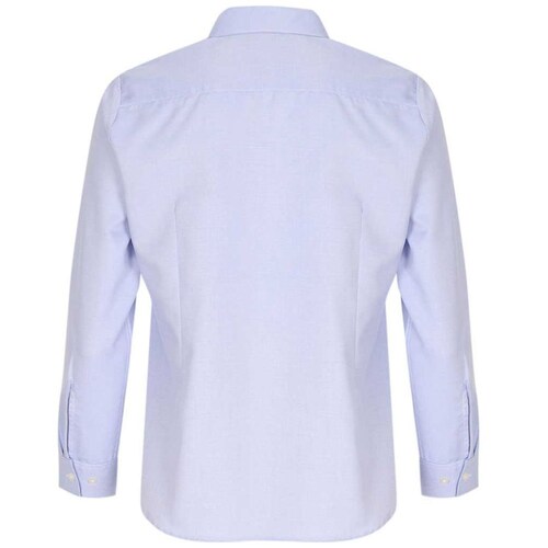Camisa Básica Camisera Oxford Azul Manga Larga Royal Polo Club