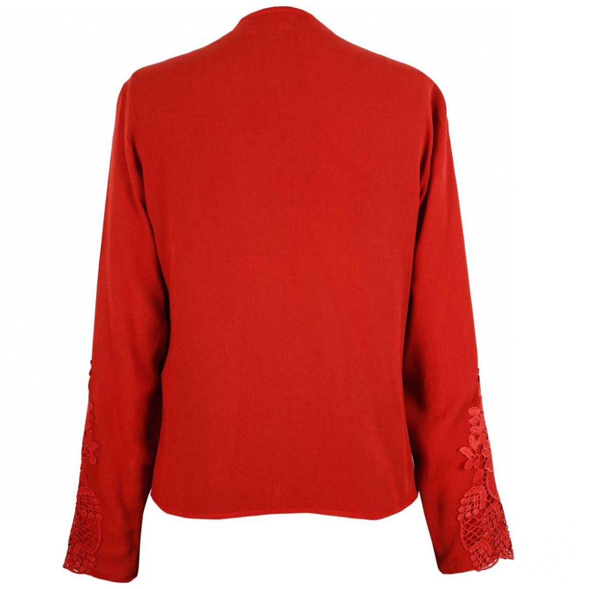 Blusa Manga Larga Cuello V Diseño Lisa Shedron Just By Basel