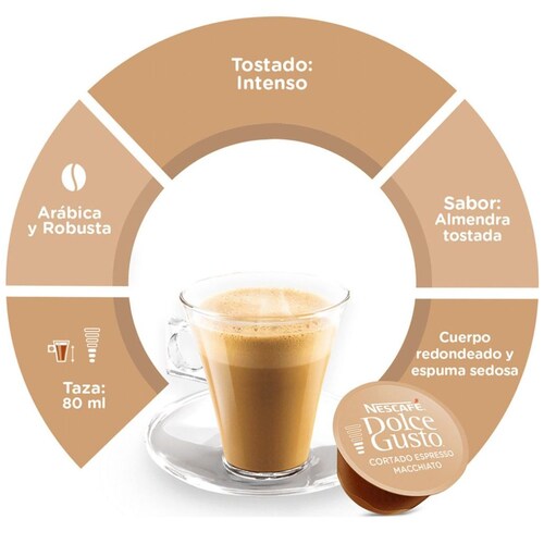 Cápsula Nescafe Dolce Gusto Cortado Espresso Macc