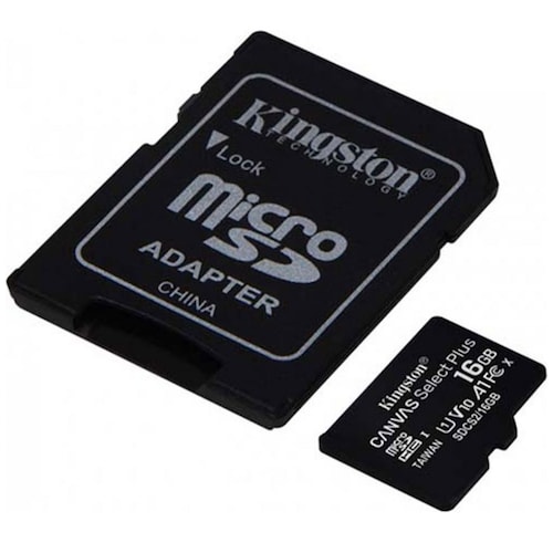 Kit de Adaptador y Micro Sd C10 Plus de 16Gb Kiingston