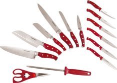 Juego de 15 Cuchillos Acero Inox