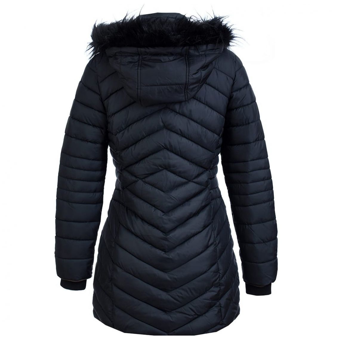 Chamarra Larga Gorro de Peluche Apostrophe