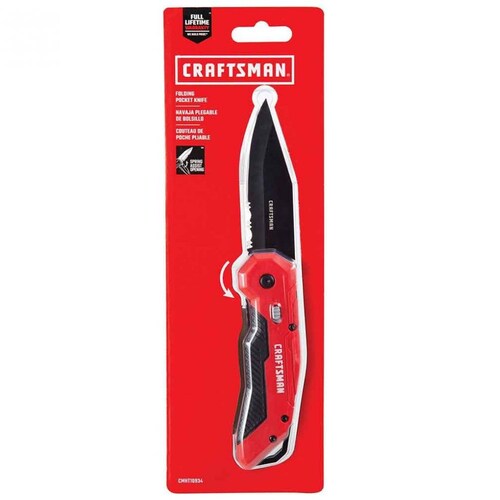 Navaja de Bolsillo Apertura Rápida con una Mano Cmht10934 Craftsman