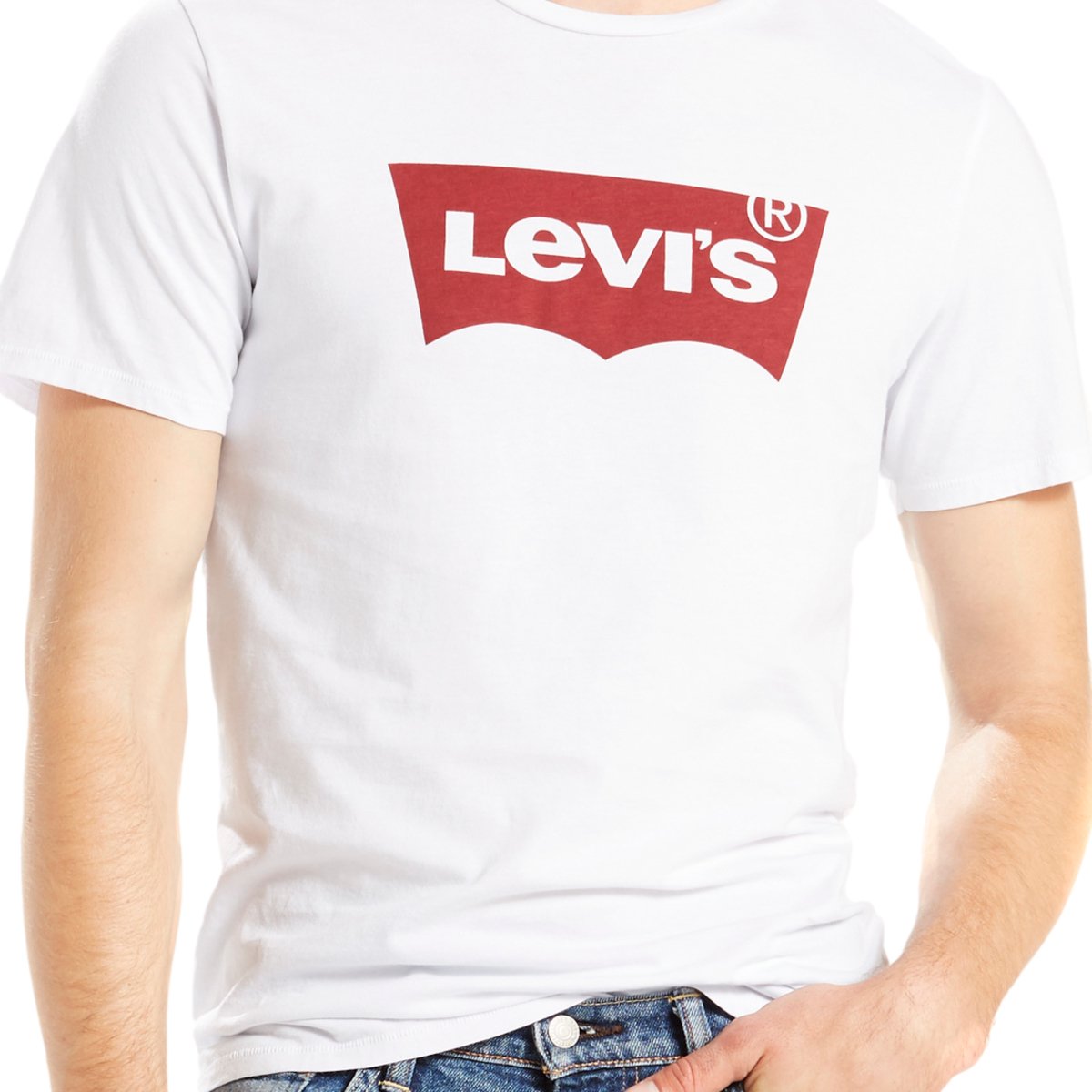 Playera blanca levis fashion