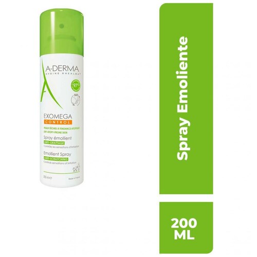 A Derma Exomega Control Spray Emoliente Piel Seca/propensa al Eccema 200Ml