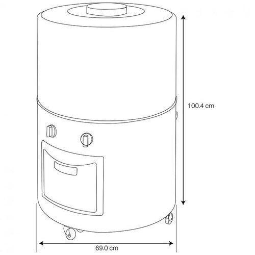 Lavadora Acros Redonda 22Kg Alfc2253Er Rosa