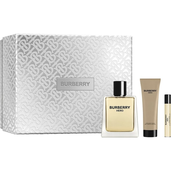 Estuche para Hombre Burberry Hero Edt100Ml+ Gel Ducha+Mini75Ml