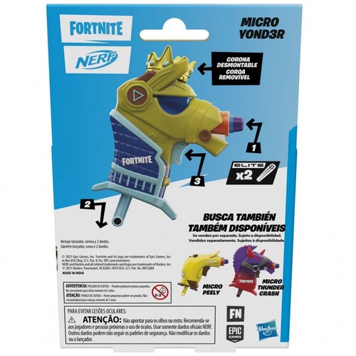 Lanzador Nerf Fornite Microshot Yonder
