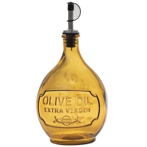 Aceitera Vidrio Naranja Extra Virgen 1L San Miguel