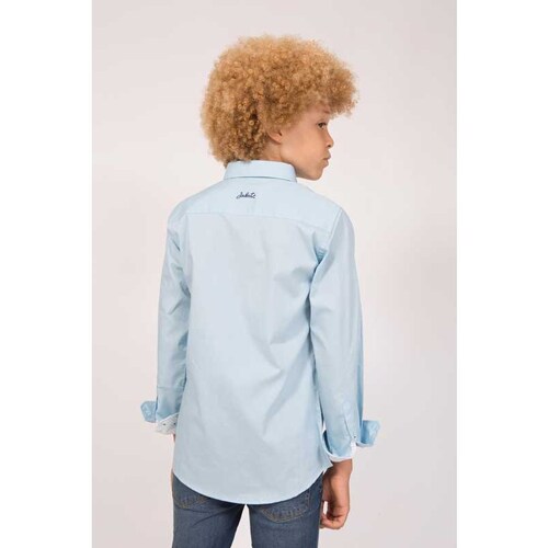 Camisa Bordado Celeste Manga Larga Jabato 11/30108 para Niño